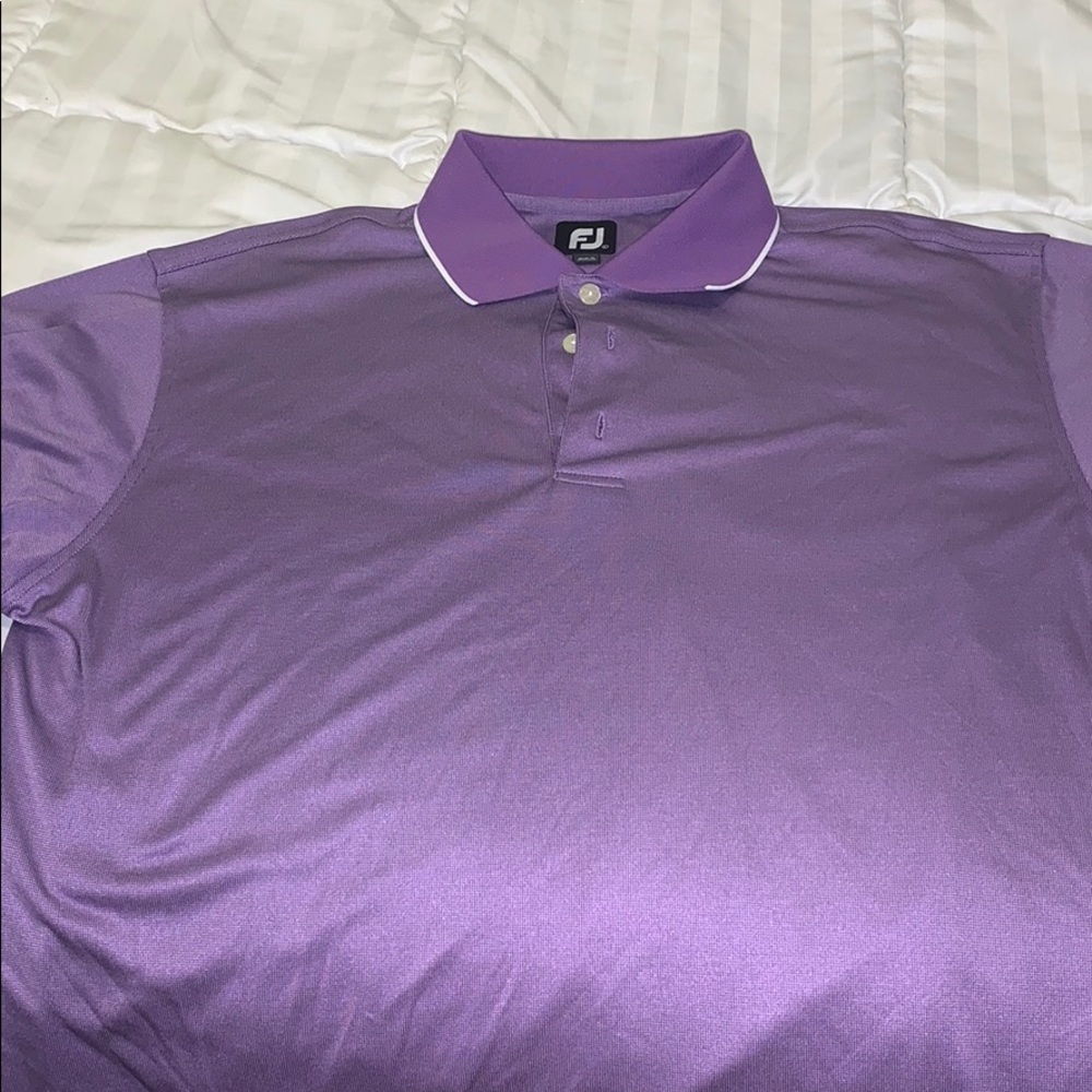 Purple FootJoy Golf Polo